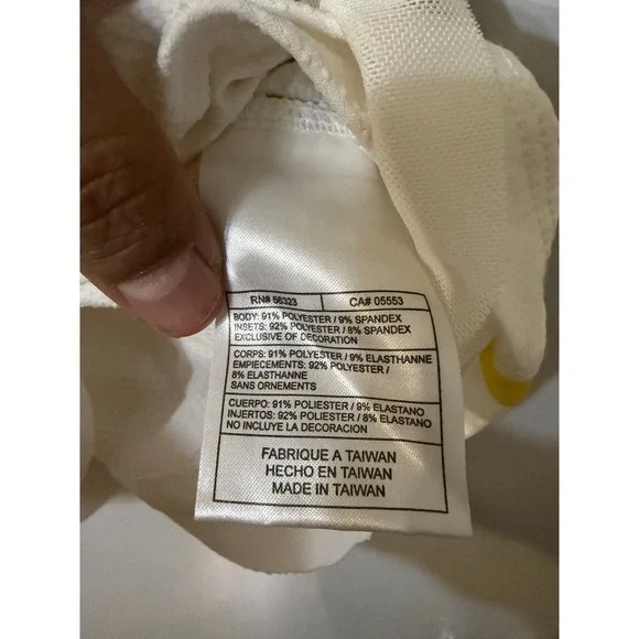 Nike Sphere Dry Tennis Dress White Yellow Racerback V-Neck Small F5FET 241990 - Picture 3 of 6